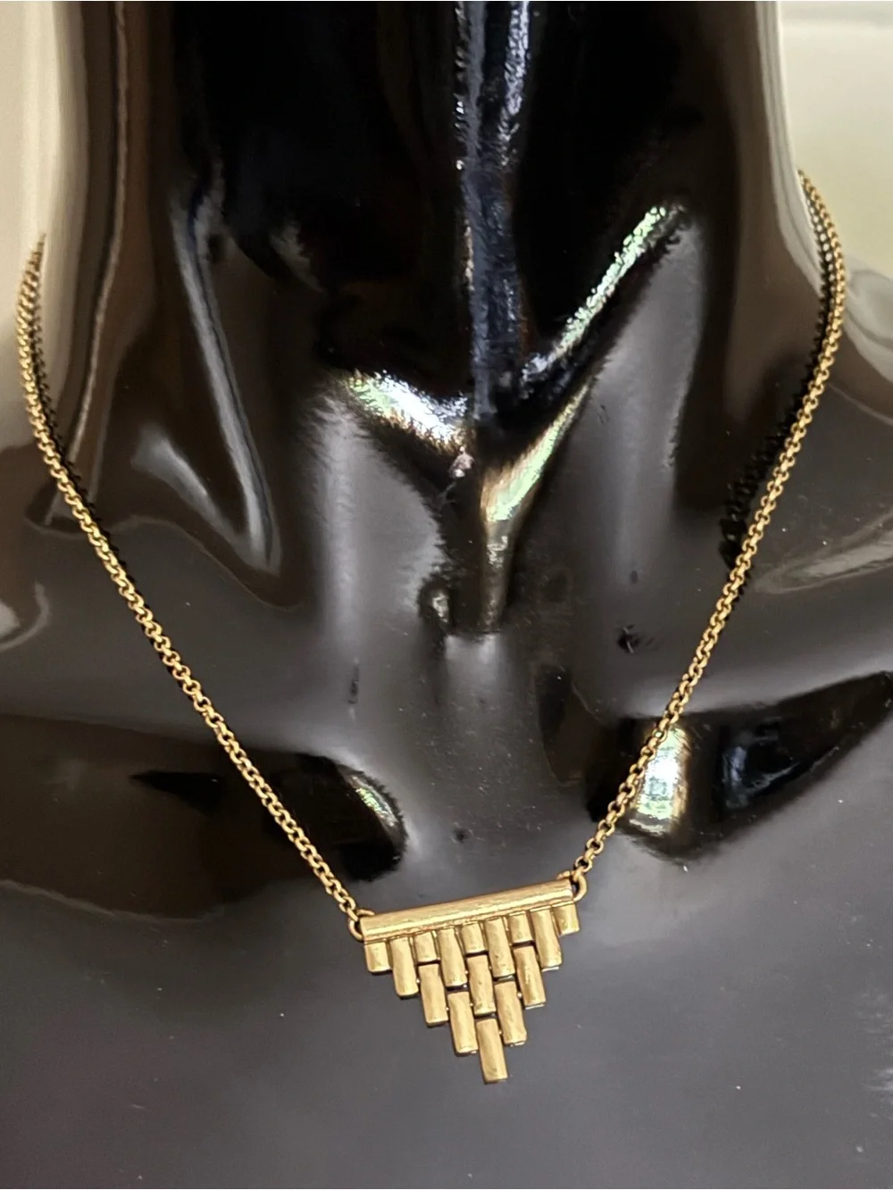 J.Crew Geometric Triangle Pendant Necklace